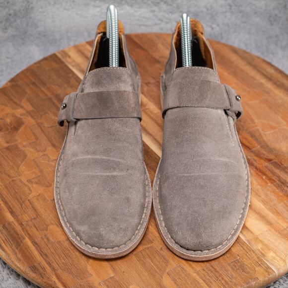 Vince Suede Slip On Loafers Womens 7 M Comfort Leather Shoes Buckle - Picture 2 of 7